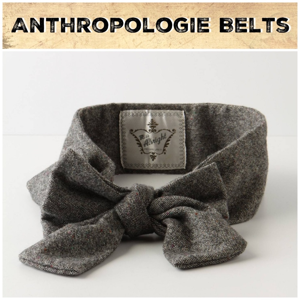Anthro “Tweed Magnificent Sash” by Miss Albright